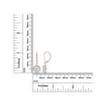 thumbnail image 6 of Halo Lever Back Dangle Drop Earrings Lab Created Moissanite Diamond In 14K Rose Gold Over Sterling Silver Jewelry For Women (G-H Color, 1.50 Cttw), 6 of 8