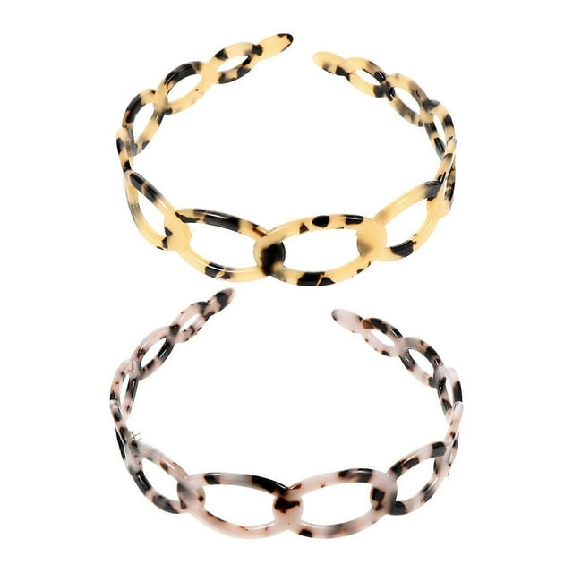 2pcs Hair Bands Anti-slip Hair Hoops Hollow out Hair Decoration for Women