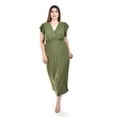 thumbnail image 1 of Vestido largo manga volantes Roman Fashion /Tallas Extras, 9940-SO (Verde militar) verde 40, 1 of 5
