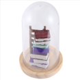 thumbnail image 3 of Decoración de Biblioteca en Miniatura, Adornos de Escalera de Libros en Miniatura en Contenedor Transparente, Modelo , Estatua, Escena en Miniatura B, 3 of 9