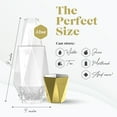 thumbnail image 5 of Fifth Avenue Crystal Geometric Bedside Glass Water Carafe 2-Piece, Gold, 5 of 7