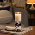 thumbnail image 5 of Ocean Themed Candle Holder Pillar Candle Holder Coastal Centerpiece Decor, Floating Candles, Pebbles and Seashells for Beach Wedding Home Decor, 5 of 6