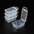 thumbnail image 5 of Unique Bargains Fishing Tackle Accessory Box, 4 Pack Plastic Fish Lure Bait Hooks Storage Organizer Case, Clear, 5 of 5
