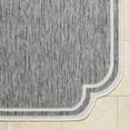 thumbnail image 6 of Livabliss Outdoor Rugs, 7x9 Miami Beach Traditional Charcoal Area Rug for Patio, Porch, Deck, Backyard, Waterproof Indoor Outdoor Carpet (6'7" x 9'), 6 of 7