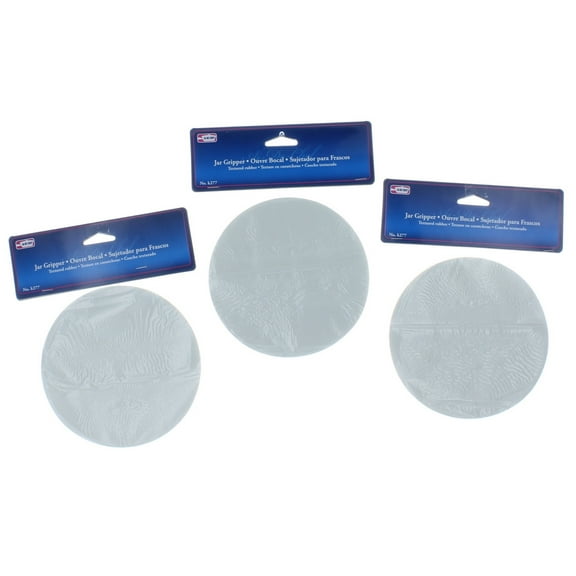 SiddenGold 5" Non Slip Rubber Jar Lid Grippers, Textured Grip, Bottle Openers (3 Count)
