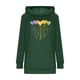 thumbnail image 5 of TaTaai Women's long sleeve hooded top, slim fit lightweight, classic fashion, side slit with pockets, soft fabric, Valentine's Day outfit, daily commute & casual gatherings Gift, 5 of 6
