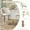 White, variant on Homy Casa Swivel Counter Stool 26" Set of 2 Barstool Fabric Upholstery Mid Back for Kitchen Island, Oak Finished