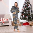 thumbnail image 7 of FORMRS Onesies Pajama for Adults Unisex Hoodie Winter Jumpsuit One Piece Sleepwear, Sizes S-2XL, Halloween Houses Pattern, 7 of 7