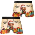 thumbnail image 3 of Merry Christmas Santa Vizsla Scarf Twinkling Lights Xmas Holiday All Over Print Boxer Briefs Underwear for Men Dad Vizslas Dog Lover Gifts Idea - 00022, 3 of 6