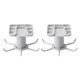 thumbnail image 4 of Injueey Gancho giratorio autoadhesivo con 6 ganchos Lazos para puertas de pared Bolsa Perchas multiusos Estante colgante giratorio Estante para Type1 NO1, 4 of 6