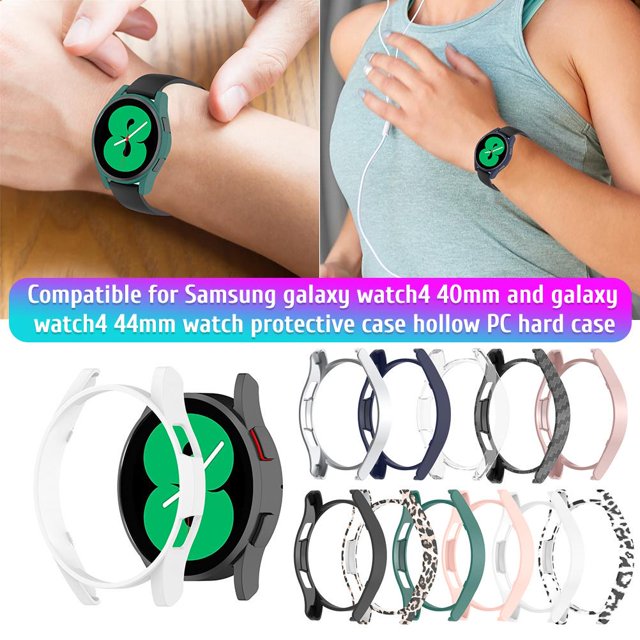 Compatible for Samsung Galaxy Watch4 Samsung Galaxy Watch4 40mm/44mm Watch Protective Case Hollow PC Hard Case