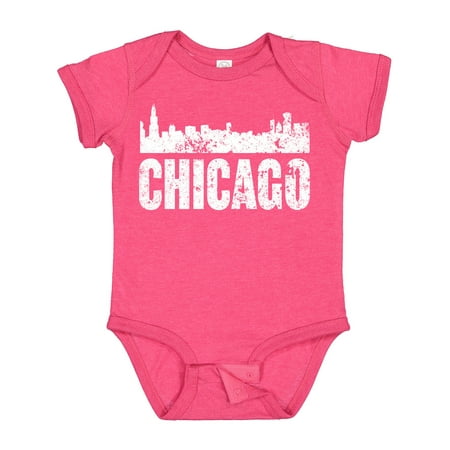 

Inktastic Chicago Skyline Grunge Gift Baby Boy or Baby Girl Bodysuit