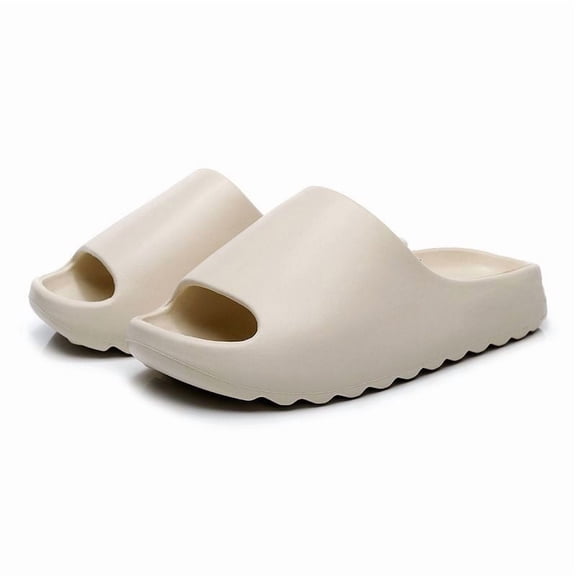 Pillow Slippers for Women and Men, Soft Summer Cloud Sandals, Non Slip Quick Drying Shower Slides, Cushioned Thick Sole, Comfort Indoor and Outdoor Shoes