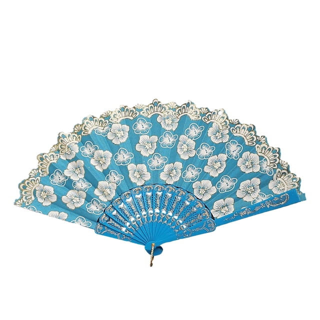 Japanese Cherry Handheld Folding Fan Set for Decorative Dance Performance and Elegant Room Summer