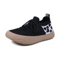 thumbnail image 5 of HEWUQI Women's Walking Shoes Breathable Mesh Leopard Print Running Sneakers Lightweight Slip on Casual Platform Athletic Gym Footwear Black Size 7, 5 of 5