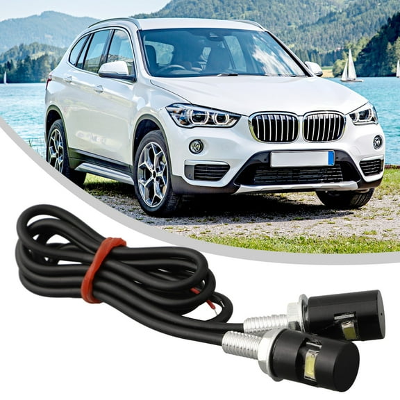 2Pcs Car Motorcycle Number License Plate Lights 12V LED Auto Tail Bolt Lamps