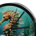 thumbnail image 4 of Sea Horse 9.8 Inch Round Digital Wall Clock Silent Non-Ticking Battery Operated Easy to Read for Bedroom Living Room Kitchen Bathroom Decoration, 4 of 6