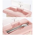 thumbnail image 3 of QualitChoice Microwave Eco-Friendly Children Kids School Office Portable Food Storage Container Lunchbox pink, 3 of 6