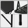 thumbnail image 4 of Ktaxon 34in Square Folding Table, Protable Full Table Top Plastic Table with Foldable Legs for Indoor Outdoor Kitchen Party Wedding Event, Black, 4 of 8