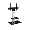 thumbnail image 2 of FSL700LES-A Lesina TV Floor Stand with TV Mounting Column for 32" to 65" TVs, Silver and Black, 2 of 9
