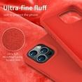 thumbnail image 4 of Compatible with iPhone 13 Pro Max Case, Liquid Silicone Full Body Protective Case with [Anti-Scratch] [Soft Microfiber Lining] [Camera Protective] for iPhone 13 Pro Max 6.7 inch, Red, 4 of 14