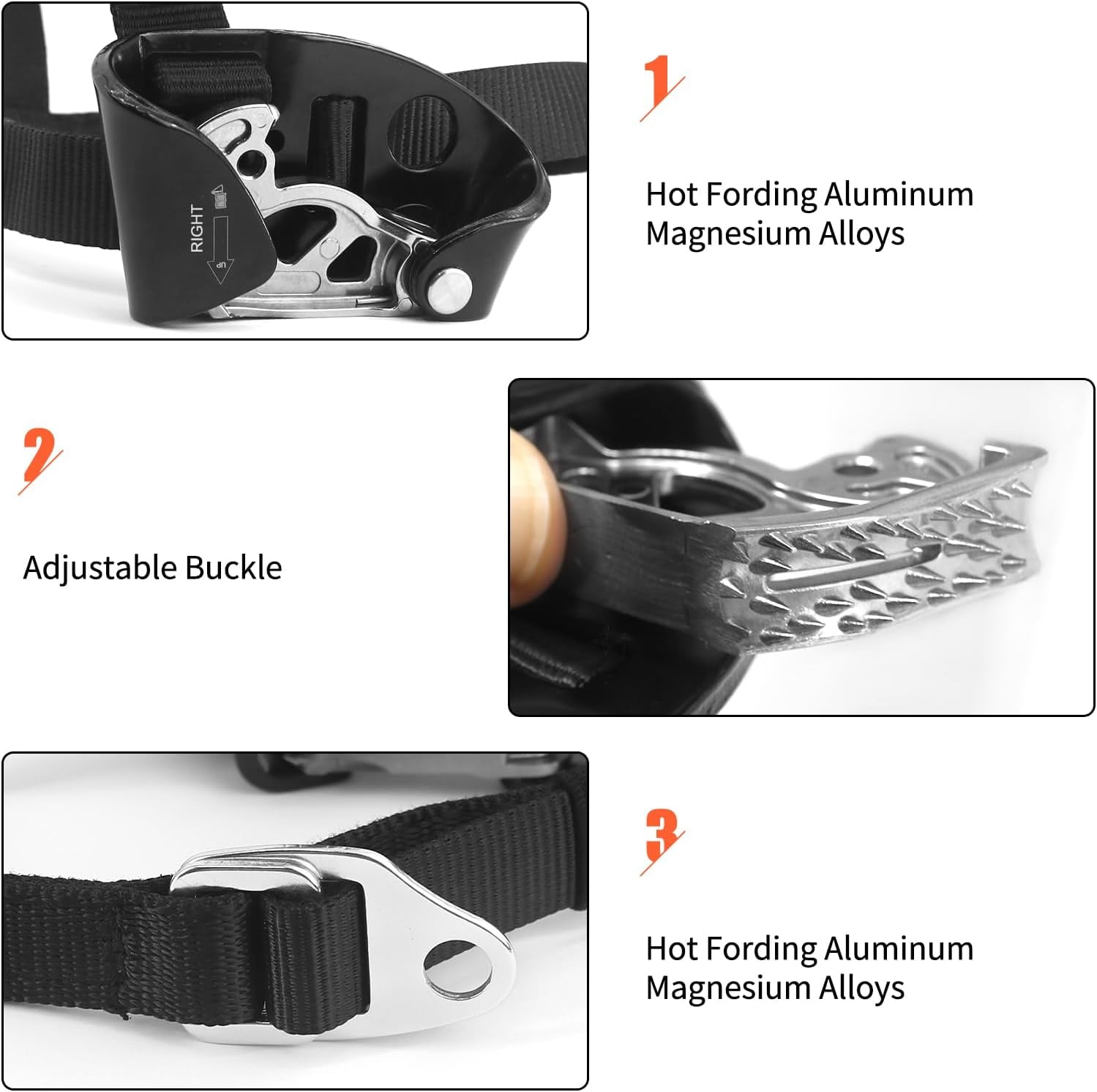 Foot Ascender Riser Climbing Mountaineering Equipment Rope Climbing Device for Rock Climbing Tree Arborist