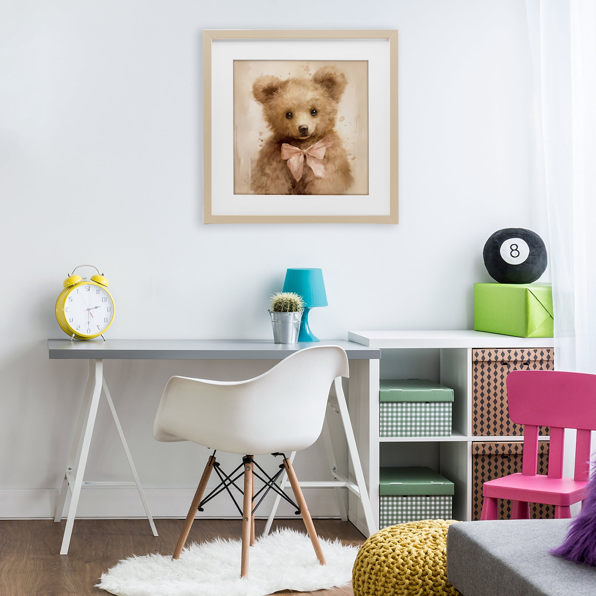 Stupell Industries Little Baby Bear Birch Framed Print Under Glass, design by Tina LeCour