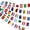 1pc, variant on chaungfeng 1 Pack Flag Banner 48 International Country Flag Bunting, Square Pennant Banner Party Decorations, Soccer Theme Outdoor Indoor Garland for BBQ, Tailgate, Birthday