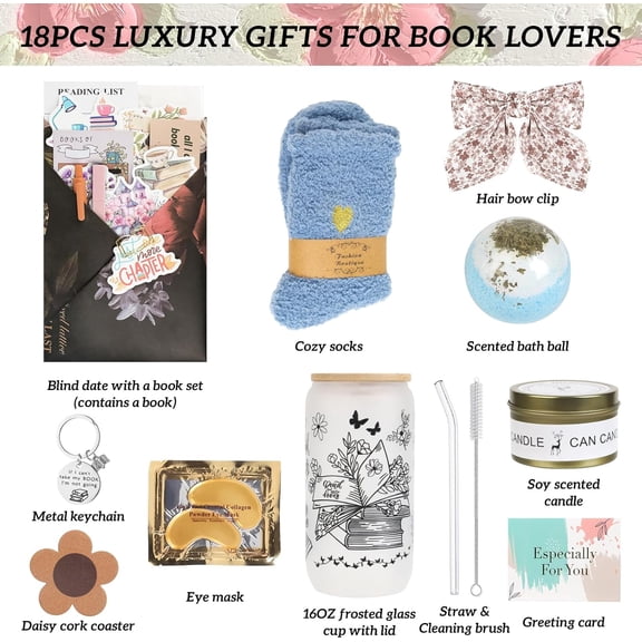Blind Date with a Book Box,Blind Date with a Book Gift Box,Book Lovers Gifts for Family Friends or Yourself,Book Themed Gifts for Book Lovers(Mystery/Thriller)