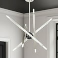 thumbnail image 5 of 46985-91 Livex Lighting Moco - 8 Light Chandelier in Modern Style - 26 Inches wide by 21 Inches high-Brushed Nickel Finish    -Traditional, 5 of 11