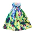 thumbnail image 2 of EnJoCho toddler Kids Princess Dress Girls Floral Boho Flowers Bowknot Sleeveless Beach Straps Dress Princess Clothes Little & Big Children Summer Fashion Party Dresses 3 Years, 2 of 3