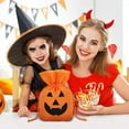 thumbnail image 5 of CASAFUN Halloween Trick or Treat Bags, Cute Large Capacity Pumpkin Handbag Tote Bags, Halloween Party Favors Candy Bags for Kids, Halloween Goody Bags for Snacks Candies, 5 of 6