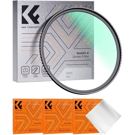 K&F CONCEPT 40.5mm MC UV Protection Filter 18 Multi-Coated Ultra Slim MCUV Filter for Camera Lens + Cleaning Cloths (K-Series)