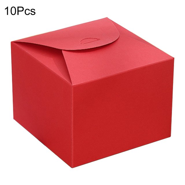 Lubelski 10Pcs Gift Box Freestanding Easy to Carry Paper All Match Fantasy Gift Container for Bakery