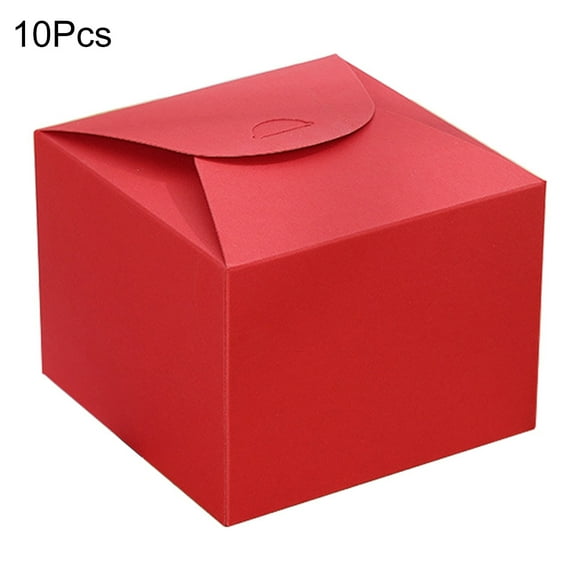 Lubelski 10Pcs Gift Box Freestanding Easy to Carry Paper All Match Fantasy Gift Container for Bakery