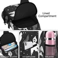 thumbnail image 4 of Sling Backpack,Spooky Halloween Silhouette Pattern Sling Bag with Water Bottle Holder,Waterproof Sling Bag for Men/Women with Headphone Jack for Hiking,Travel, 4 of 6