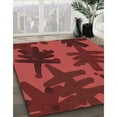 thumbnail image 3 of Ahgly Company Machine Washable Indoor Rectangle Transitional Cranberry Red Area Rugs, 8' x 12', 3 of 7