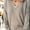 🔥 Khaki, variant on Beach Outfits for Women V Neck Breathable Knitted Long Sleeve Tops Solid Color Oversized Loose Women's Blouse Trendy Fall and Winter for Weekend Breakfasts Khaki XL
