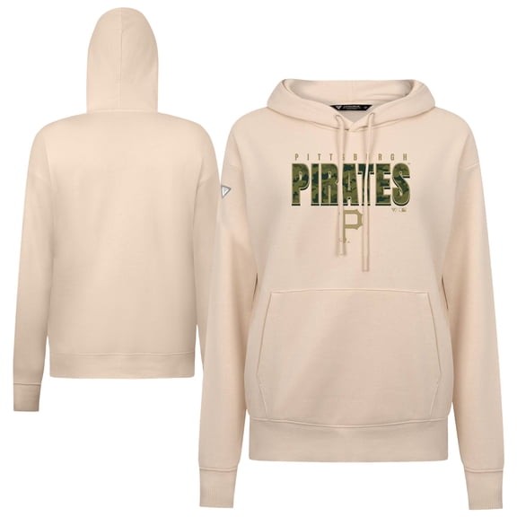 Women's Levelwear Khaki Pittsburgh Pirates Adorn Protect W Pullover Hoodie