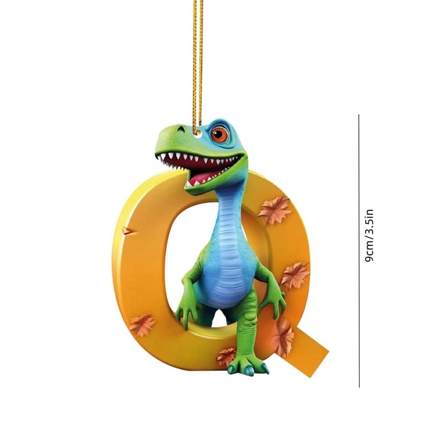 Decoración navideña Dinosaurio 26 Letras en inglés Colgante de dinosaurio