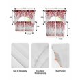 thumbnail image 5 of Red Eucalyptus Leaves Swag Curtains for Living Room/Bedroom Windows, Summer Botanical Weeping Wooden Kitchen Curtains and Valances Set 36 Inch Length, Light Filtering Swags Valance Curtain Panels, 5 of 5