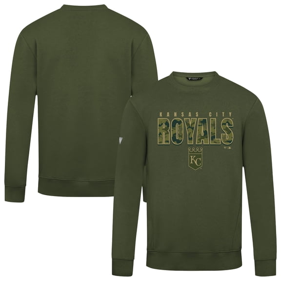 Men's Levelwear  Green Kansas City Royals Zane Protect Pullover Sweatshirt