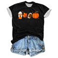 thumbnail image 3 of Hauts à Manches Courtes pour Femmes Blouses à Manches Courtes pour Femmes T-Shirt Imprimé Mode Blouse à Manches Courtes Col Rond Hauts Décontractés Hauts à Manches Courtes pour Femmes Blouses à Manches Courtes pour Femmes, 3 of 4