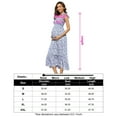 thumbnail image 5 of Women's Maternity Smocked Dress Sleeveless Spaghetti Strap Boho Dress Casual Summer Maxi Dress, 5 of 5
