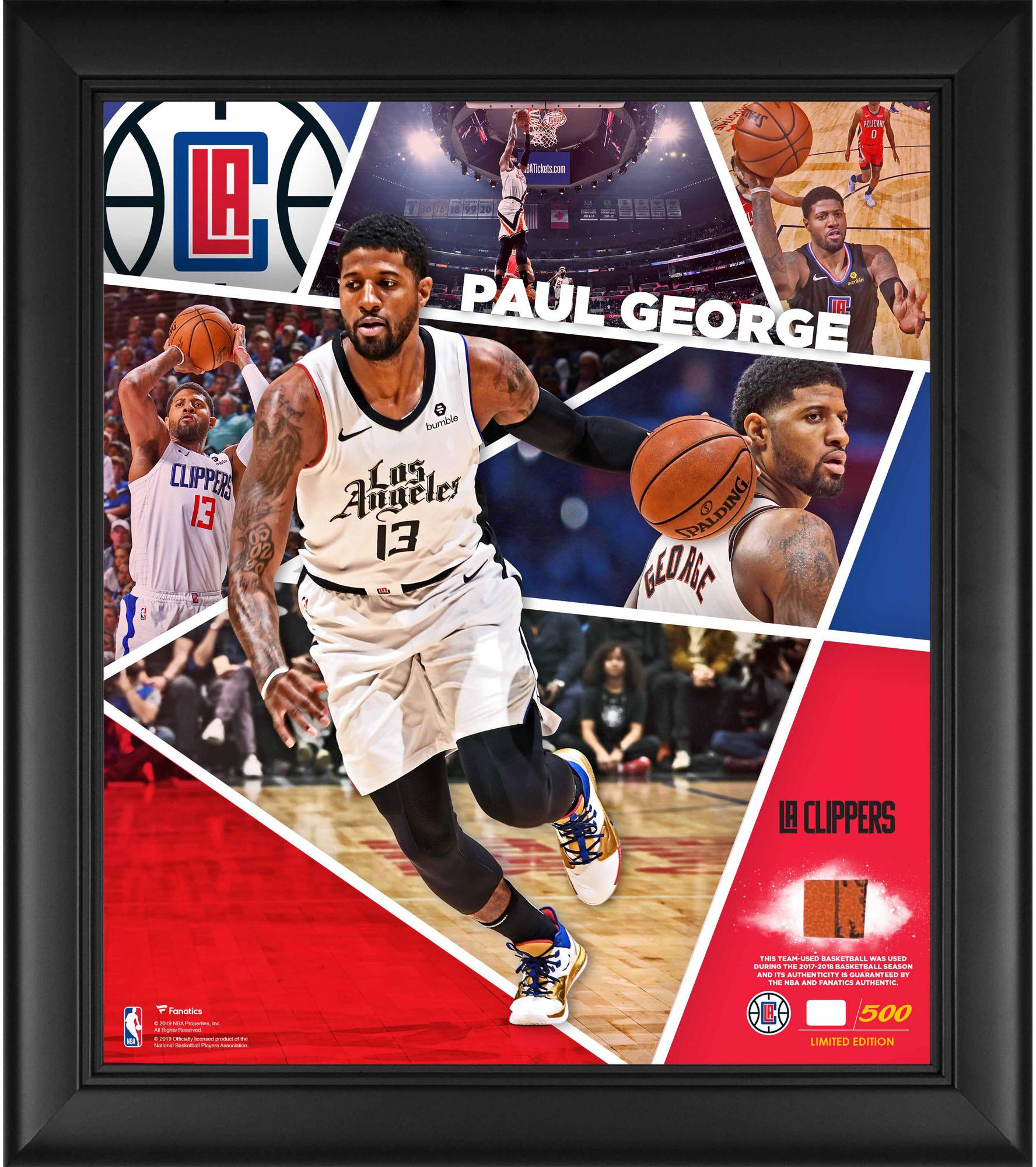 Paul George LA Clippers Framed 15" x 17" Impact Player ...