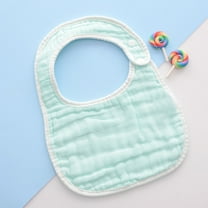 FAMTKT Baby Bibs Baby Bandana Drool Bibs, Newborn Toddler Baby Fashion Cute Solid Color Cotton Gauze Frenulum Bib Saliva Towel