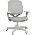 thumbnail image 1 of Vinsetto Office Chair, Small Computer Desk Chair with Mesh Back, Swivel Castors, Arm, Grey, 1 of 7