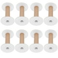 thumbnail image 1 of KAKOWELY spool 10Pcs Wire Winding Spools Yarn Sewing Spools Practical Weaving Bobbins Craft Spools for Embroidery3.94"X2.68"X2.68", 1 of 5