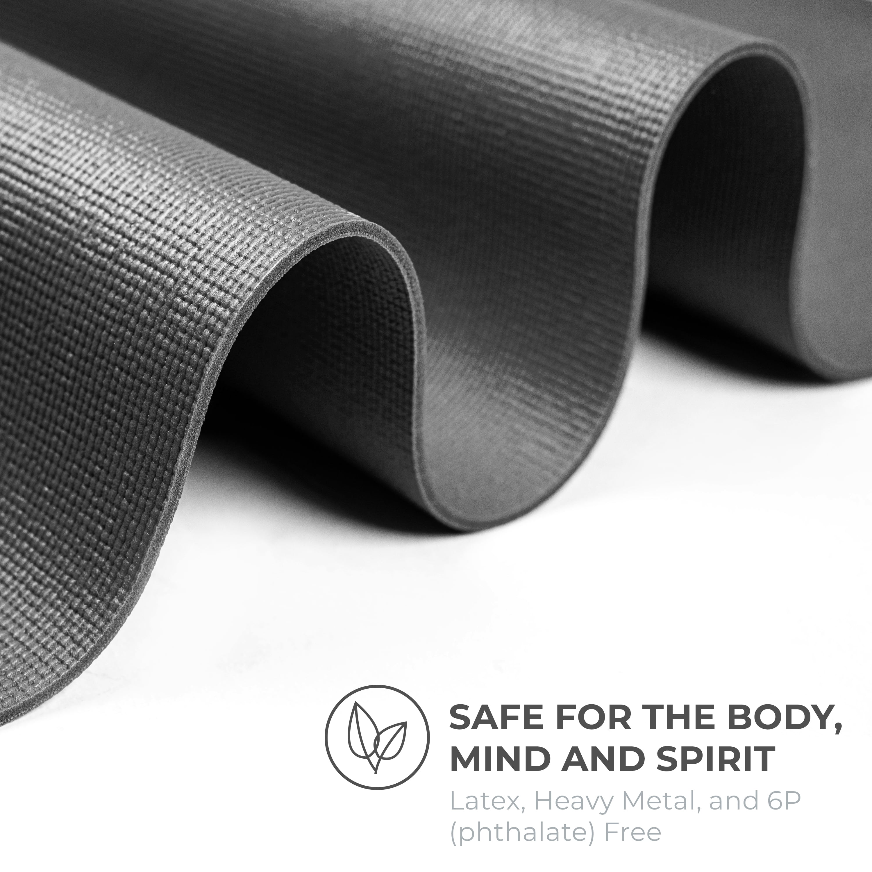 Sunshine Yoga - Deluxe Extra Thick Yoga Mats - Wholesale 10-Pack - (74" x 24" x 6mm - Extra Long 74", Thick 6mm, Non-Slip - Durable (Charcoal)