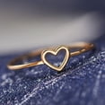 thumbnail image 4 of Hollow Heart Peach Heart Heart Ring, 4 of 5